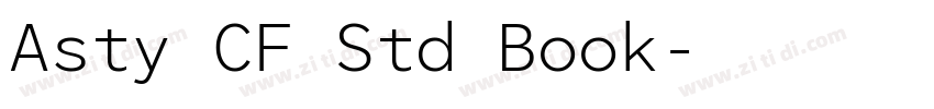 Asty CF Std Book字体转换 Asty CF Std Book字体转换